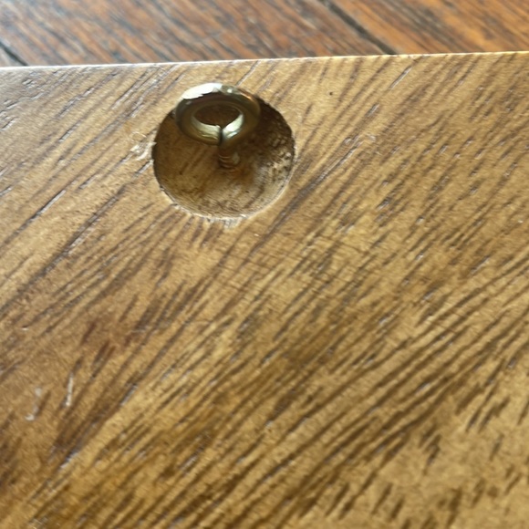 Asian inspired vintage wooded/ceramic cracker/cheese serving tray. - Picture 9 of 10